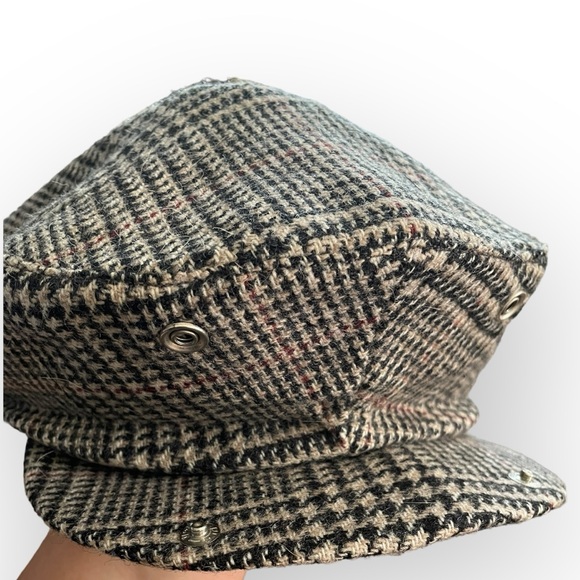 Country Gentlemen vintage newsboy wool houndstooth hat 80’s - Picture 2 of 4